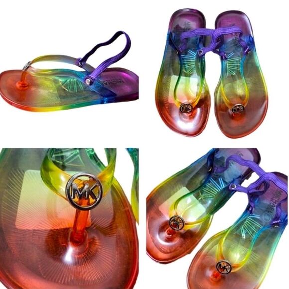 Michael Kors Girls Rainbow Jelly Sandals - Picture 2 of 2